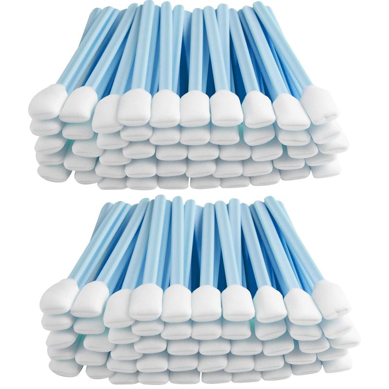 BIHYM Foam Printer Cleaning Swabs Sticks - Square Lint-Free Foam Tip Swab for Camera, Inkjet Printer, Painting, Optics Lens Equipment (200PCS) - Image 1